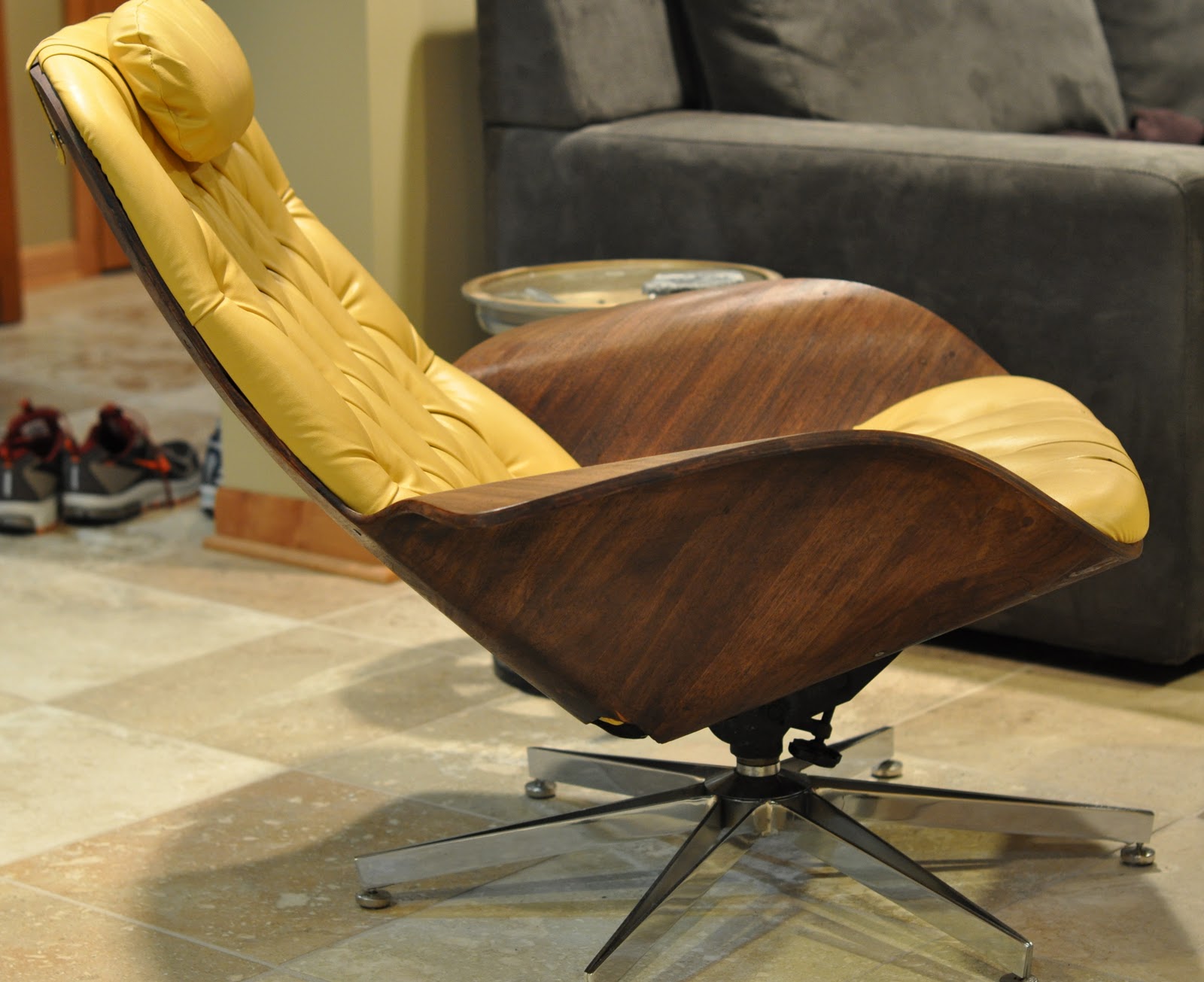 George Mulhauser made by Plycraft Chair yellow