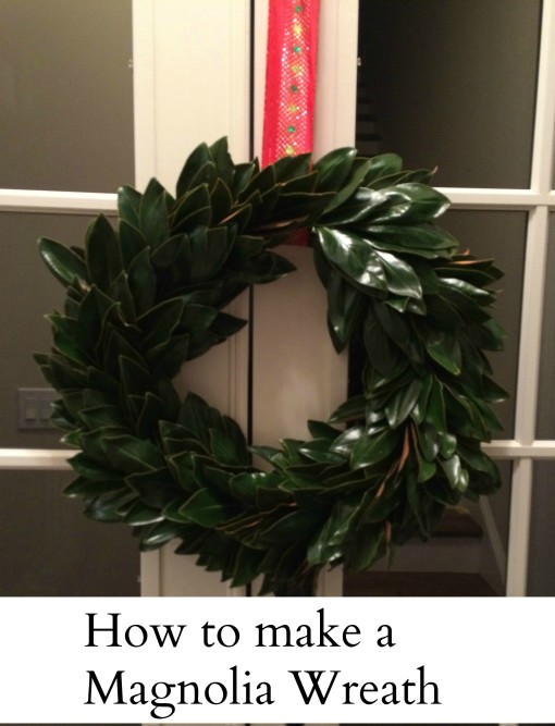 How to make a Magnolia Christmas Wreath super simple