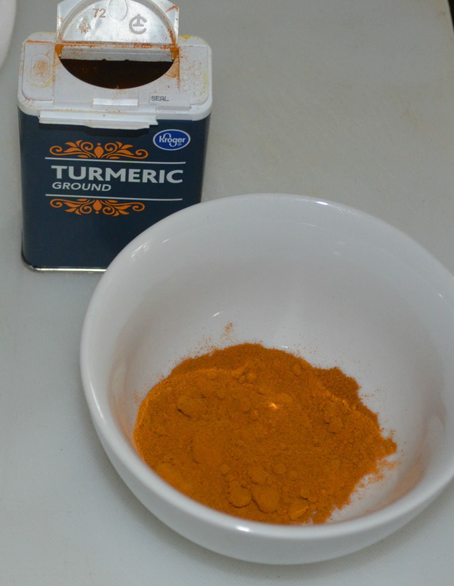 Natural turmeric tie dye