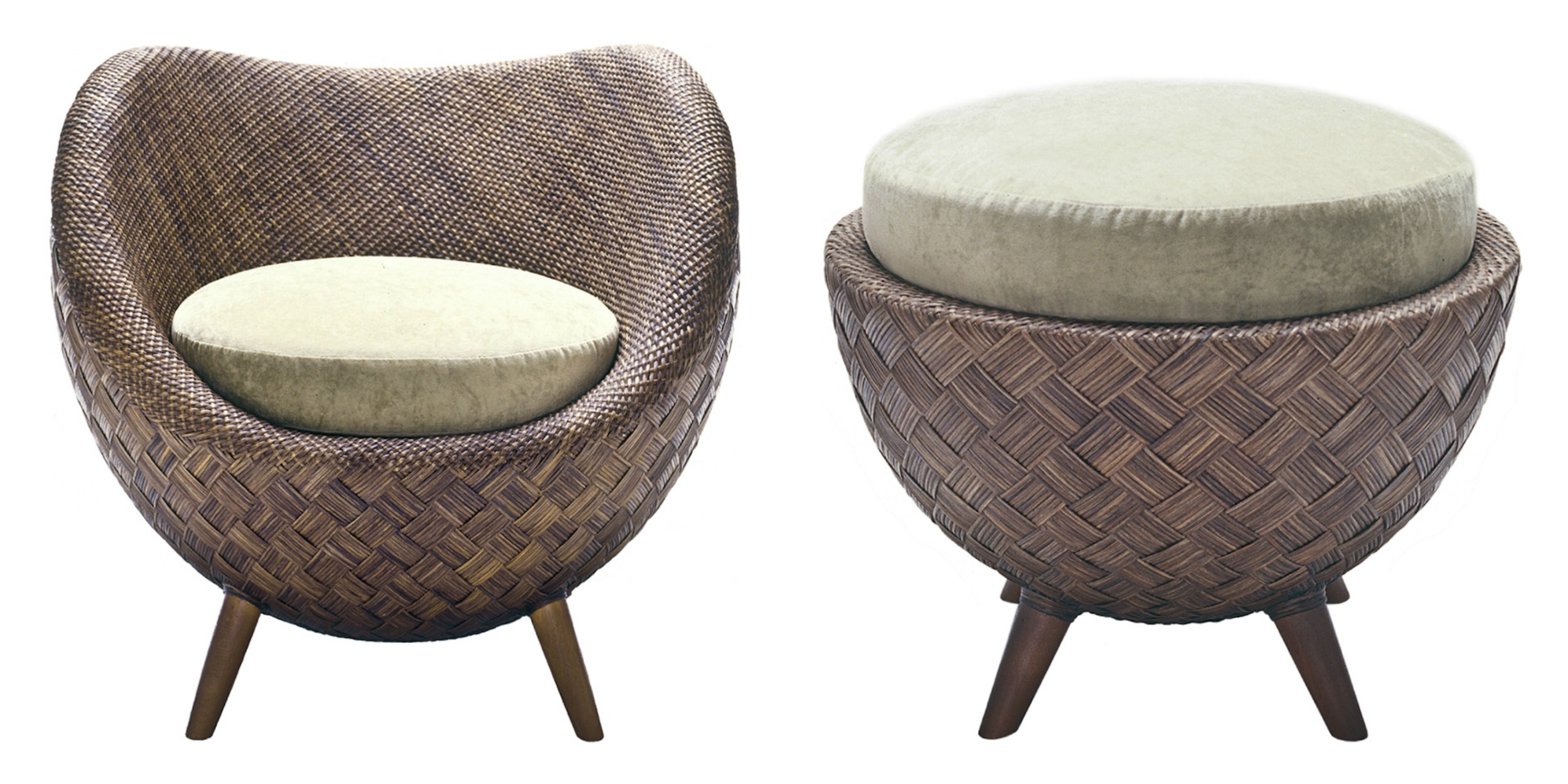 Barrel Chair & ottoman - Fab Outdoors - Splendid Habitat