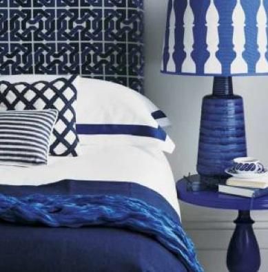 Tory Burch Cobalt Blue Bedroom Splendid Habitat