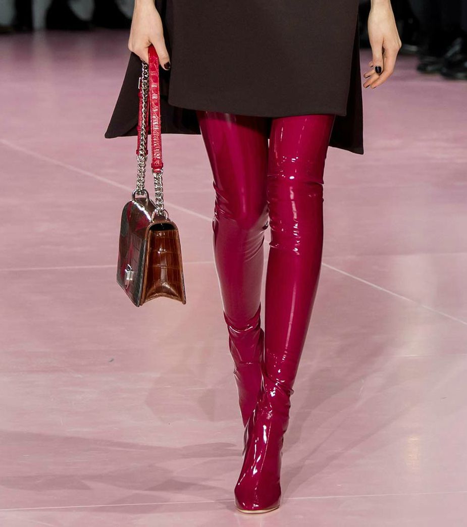 red dior boots